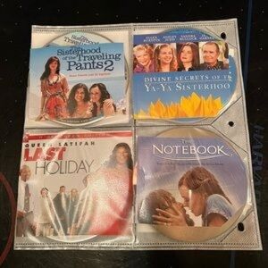 Set of 4 Romantic Drama DVDs — The Notebook + More